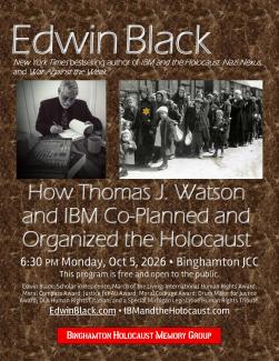 Special event: Edwin on IBM and the Holocaust, Binghamton, Oct 2026