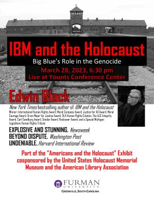 Special Event: Edwin Black on IBM and the Holocaust at Furman University