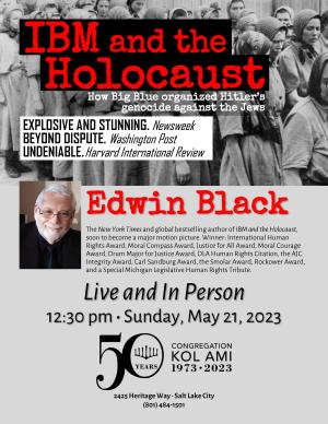 Special Event: Edwin Black on IBM for Congregation Kol Ami