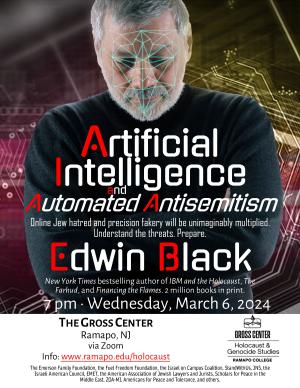 Special Event: AI and Automated Antisemitism for the Gross Center of NJ