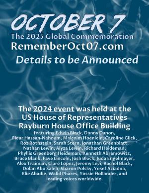 Special Event: October 7: The 2025 Global Commemoration