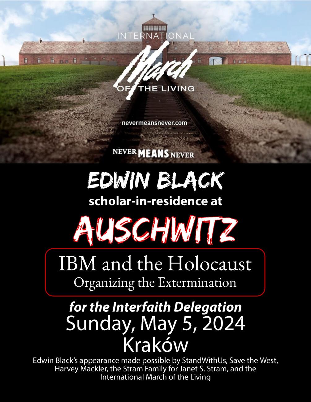 Special Event: IBM and the Holocaust for the Interfaith Delegation