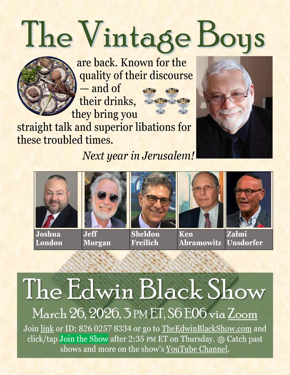 Vintage Boys Passover 5786