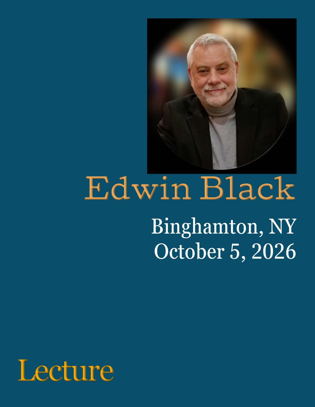 Special event: Lecture, Oct 2026, Binghamton