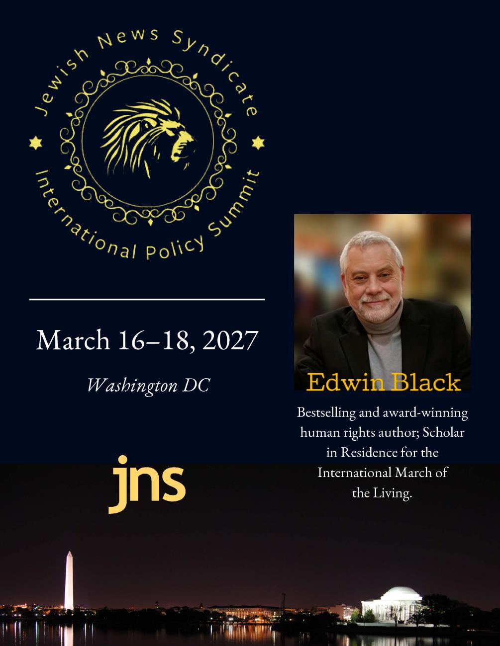 Special events: Edwin at the 2027 JNS International Policy Summit