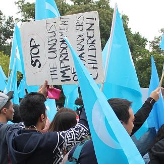 Uyghur protest, DC, Sep 2015