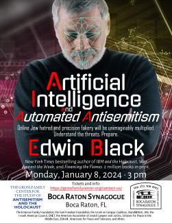 Special Event: AI and Automated Antisemitism for the Boca Raton Synagogue