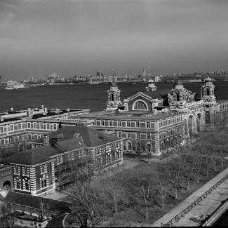 Exterior of Ellis Island Complex