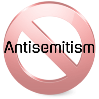 No Antisemitism (circle/slash symbol)
