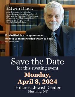 Special Event: Edwin Black at the Hillcrest Jewish Center