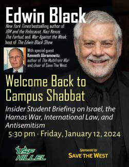 Special Event: Welcome Back to Campus Shabbat at USF Hillel