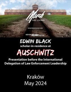 Special Event: Edwin Black for the International Delegation of Law Enforcement Leadership
