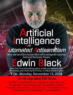 Special Event: AI and Automated Antisemitism for the Long Island Chai Series