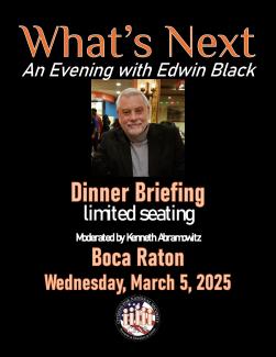 Special Event: An Evening with Edwin Black for CFNS