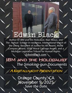 Special Event: Edwin Black in Orange County for Kristallnacht