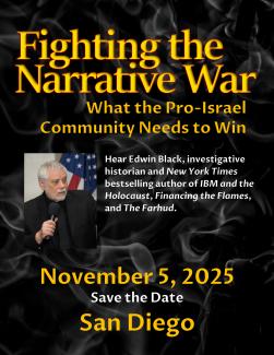 Special Event: Edwin Black on Fighting the Narrative War, San Diego