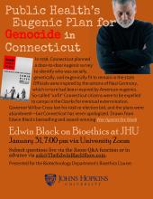 Special Event: Edwin Black at JHU Bioethics