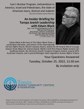 Special Event: Edwin Black Leadership Briefing, Oct 25, 2022